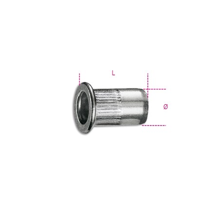 Beta Aluminum Threaded Rivets, M3, PK20 17420023